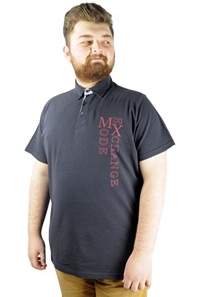 ModeXL Tricou polo pentru bărbați Mode XL Mode Exchange 22312 Bleumarin