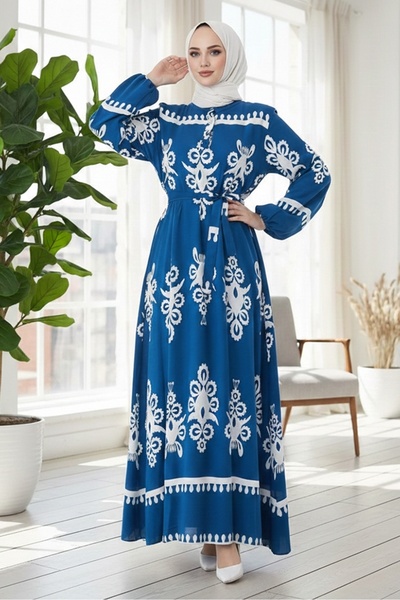 Bestenur Φόρεμα Edvil Indigo Viscose 846