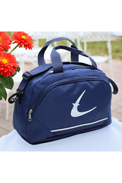 Bevitton Black Two-Compartment Long Strap Unisex Medium-Sized Travel Fitness ...