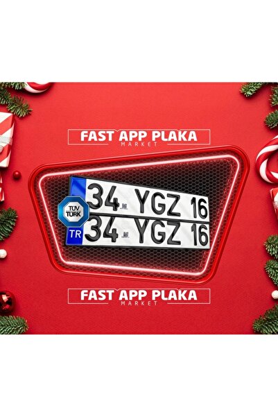 Universal QR KODLU CAM VERNİKLİ APP PLAK