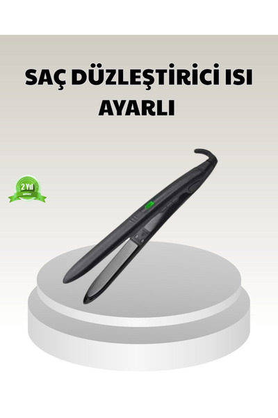 Kanonik Education مكواة فرد الشعر مع شاشة رقمية وضبط للحرارة - لوح من التيتان...