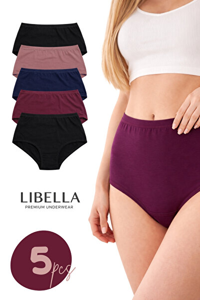 LİBELLA İÇ GİYİM Γυναικεία εσώρουχα μεγάλου μεγέθους, ψηλόμεση, 5-συσκευασία ...