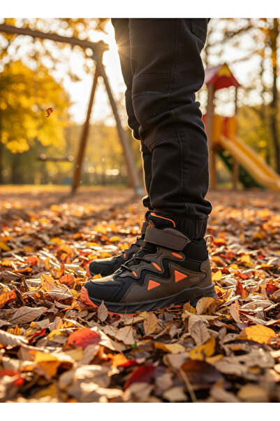 foopi Trekfo Men's Trekking Velcro-Elastic Children's Boots 26-35