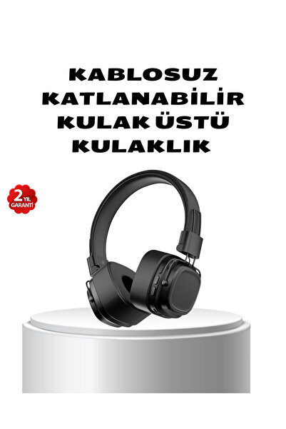 Kanonik Education سماعة بلوتوث لاسلكية فوق الأذن مع صوت جهير قوي وتصميم قابل ...