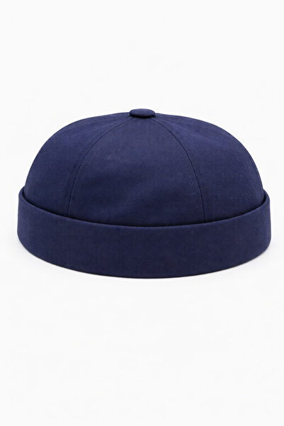 ZERAMİNE Pălărie Docker bleumarin 100% bumbac Velcro reglabil Albastru bleumarin