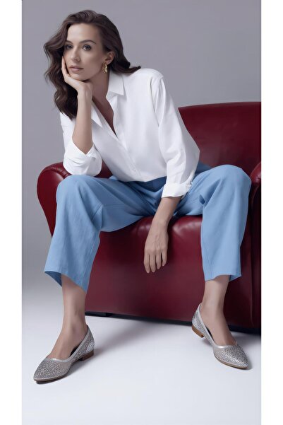 37Numara Πέτρινη Λεπτομερής Πριγκίπισσα Μεγάλου Μεγέθους - Μπαλαρίνα Ασημί