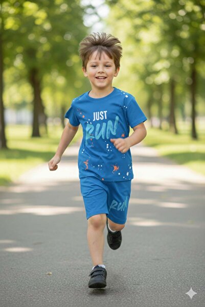 coppa kids طقم للفتيات والفتيان بعمر 6 سنوات - شورت وتي شيرت من القطن الممشط ...