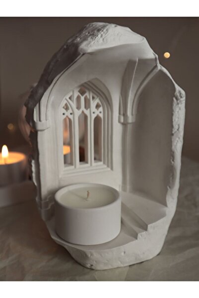 Yaratıcı sanatlar atölyesi El Yapımı Roma Mimarisi Mabet Mumluk Dekoratif Öze...