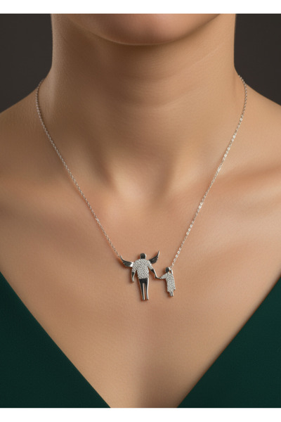 Moda Hilye www.modahilye.com 925 Ayar Gümüş Benim Babam Bir Melek Tasarım Kolye