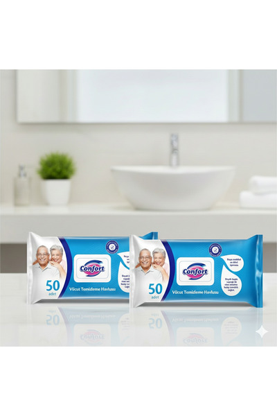 confort Vücut Temizleme Havlusu 50 li 2 ADET