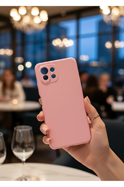Hatreds Xiaomi Mi 11 Lite Uyumlu İçi Kadife Kamera Korumalı Renkli Silikon Kılıf