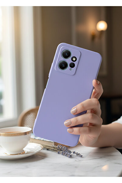 Hatreds Xiaomi Redmi Note 12 4G Uyumlu İçi Kadife Kamera Korumalı Renkli Sili...