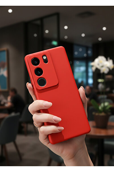 Hatreds Vivo V29 5G Uyumlu İçi Kadife Kamera Korumalı Renkli Silikon Kılıf