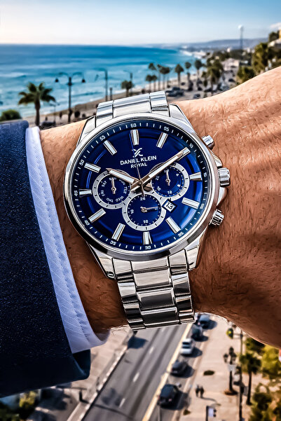 Daniel Klein Yeni Sezon Çelik Erkek Kol Saati Su Geçirmez Gümüş Renk Bileklik...