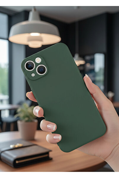 Hatreds Apple  iPhone 13 Uyumlu İçi Kadife Kamera Korumalı Renkli Silikon Kılıf