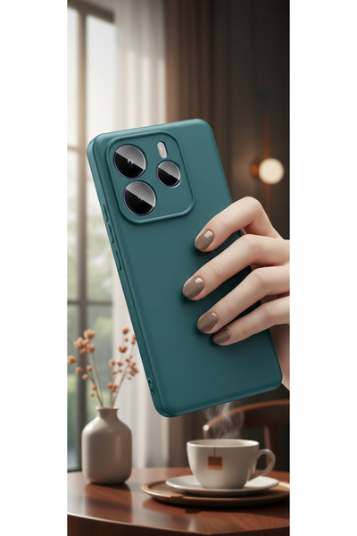 TechTrove Xiaomi Redmi Note 14 5G Kılıf İçi Kadife Süet Tasarımlı Kamera Koru...