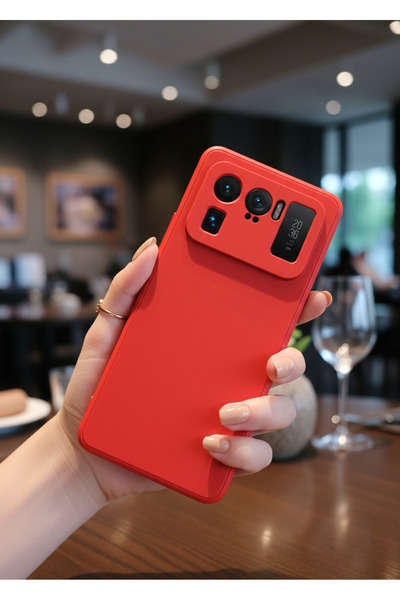Hatreds Xiaomi Mi 11 Ultra Uyumlu İçi Kadife Kamera Korumalı Renkli Silikon K...