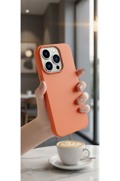 Hatreds Apple  iPhone 14 Pro Uyumlu İçi Kadife Kamera Korumalı Renkli Silikon...