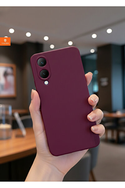 Hatreds Vivo Y17S Uyumlu İçi Kadife Kamera Korumalı Renkli Silikon Kılıf