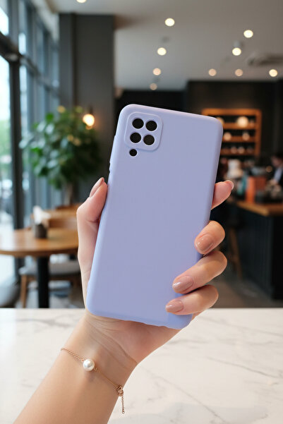 Hatreds Samsung Galaxy A12 Uyumlu İçi Kadife Kamera Korumalı Renkli Silikon K...