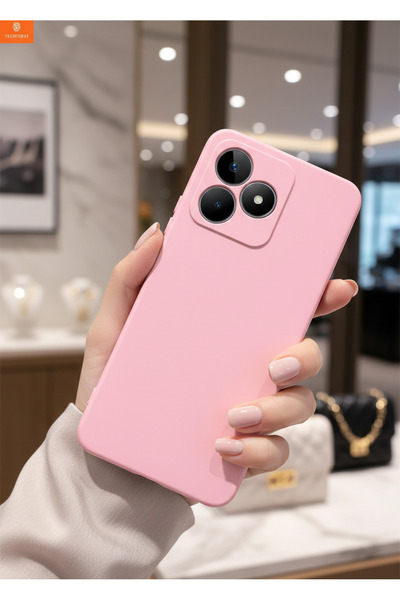 Hatreds Realme C53 Uyumlu İçi Kadife Kamera Korumalı Renkli Silikon Kılıf