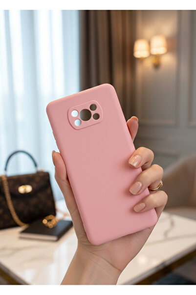 Hatreds Xiaomi Poco X3 Uyumlu İçi Kadife Kamera Korumalı Renkli Silikon Kılıf