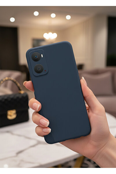 TechTrove Oppo A76 Kılıf Içi Kadife Süet Tasarımlı Kamera Korumalı Renkli Sil...