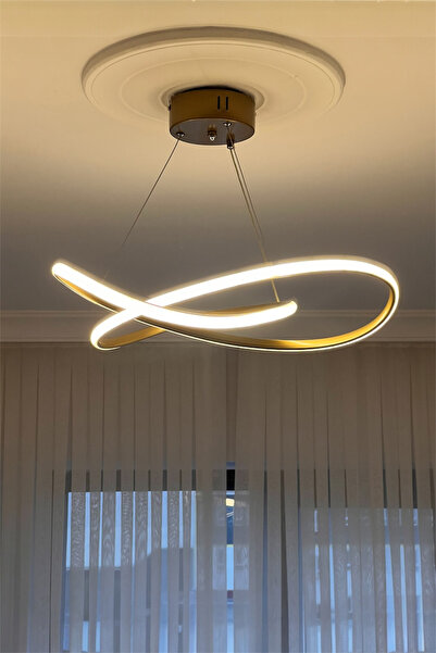 EYSHOP Modern Eskitme Karçiçeği Model Tek Renk Led ( sarı) Avize