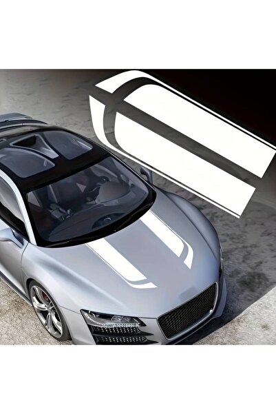 Avex Σετ 2 αυτοκόλλητων αυτοκόλλητων Tuning, μοντέλο "Hood Stripes V1", μέγεθ...