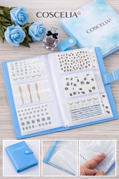 Coscelia Tırnak Sticker Ve Journal Sticker Albüm 20 Yapraklı