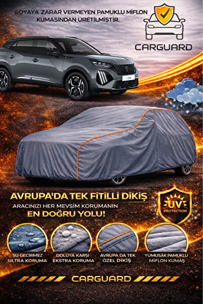 CarGuard Peugeot 2008 Lüks Araba Brandası Miflonlu Branda Oto Çadır Örtü