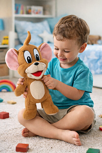 caps SEVİMLİ 45 CM JERRY PELUŞ OYIMVAK OYUN & UYKU ARKADAŞI HEDİYELİK PELUŞ