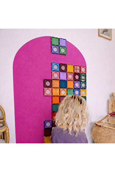 eraypaper Mat Rose Pembe - Stickerlı Pano Çocuklar İçin Manyetik Oyuncak & Mo...