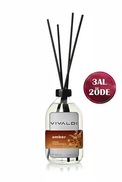 Vivaldi Home Amber Çiçeği Çubuklu Oda Kokusu 100 ml Sıcak, Sofistike ve Kalıc...