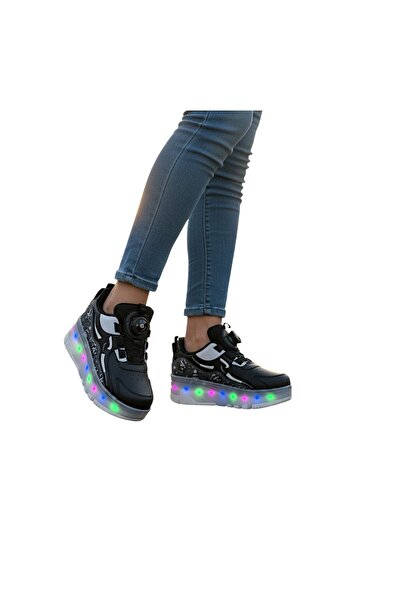 helinaria 4 Tekerlekli Ayakkabı Ortopedik Ayakkabı Işıklı Spor -Paten Ayakkabı