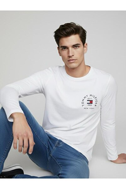 Tommy Hilfiger ARCH VARSITY TEE - Long sleeved - T-SHIRT