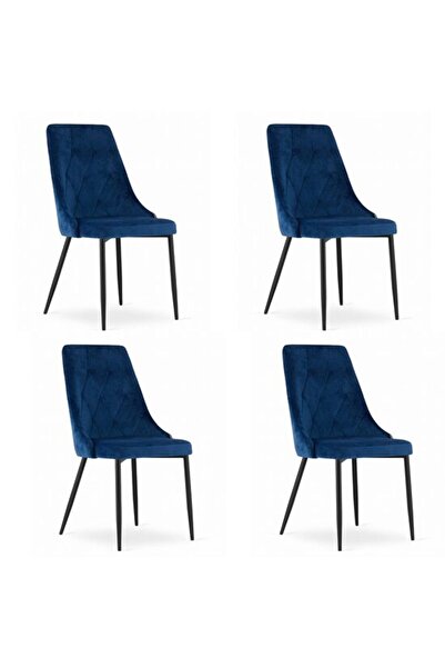 Avex Кухненски/хол стол, Artool, Imola, кадифе, метал, тъмносин, 48.5x61x93.5 см