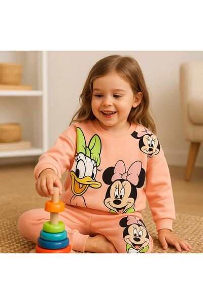 LAV MER KİDS Kız Çocuk Mickey Eşofman Takımı