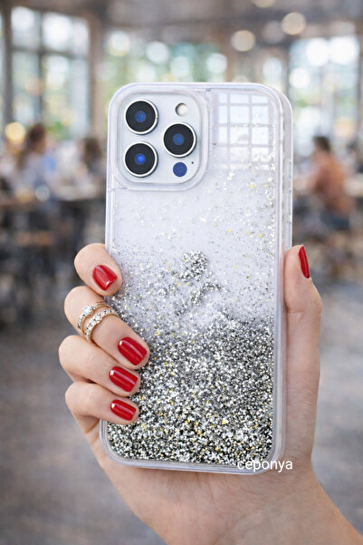 Ceponya حافظة آيفون 14 برو ماكس من السيليكون السائل اللامع ذو السطح الخلفي ال...