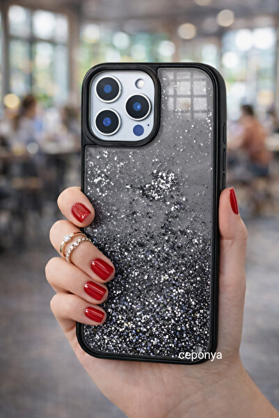 Ceponya حافظة آيفون 15 برو ماكس من السيليكون السائل اللامع ذو السطح الخلفي ال...