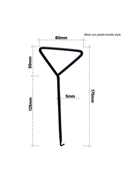 Choice خطاف زنبرك عادم متين قطعة واحدة - أداة سحب بمقبض على شكل حرف T لعادم ا...