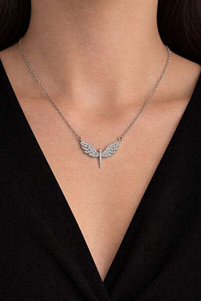 Çelik Lina Gümüş Renk Kolye-316L Çelik-Alerji Yapmaz,Kararmaz