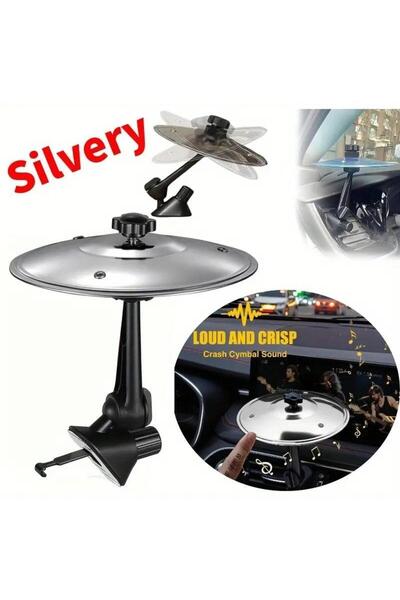 Choice sliver 1PC Car Crash Cymbal Air Vent Mini Drum Car Hand-Shooting Cymba...