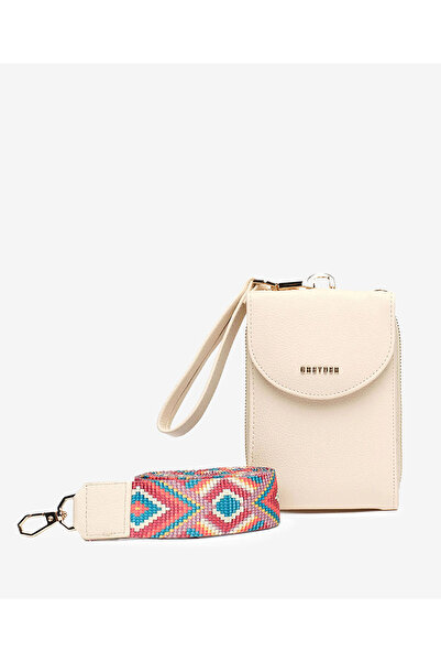 Greyder Kadın Ekru Çapraz Çanta 5Y2CN69561