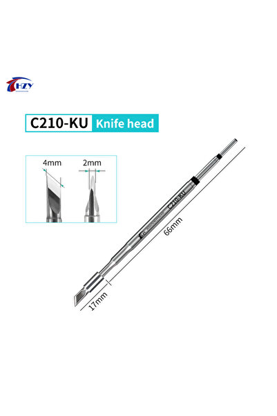 Choice C210-KU HZY C210 Series Soldering Iron Tips C210-D/C/B/S/KU For T210/T...