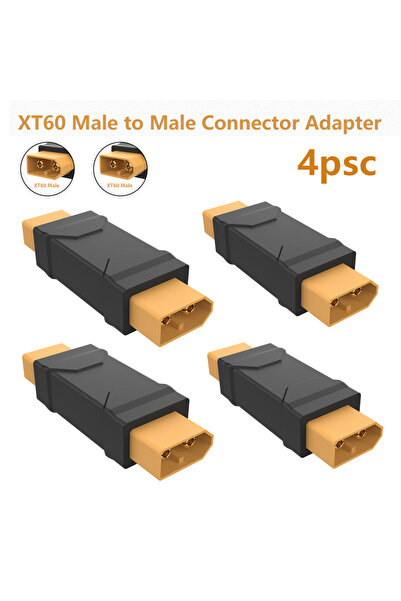 Choice 4 قطع محولات XT60 ذكر إلى XT60 ذكر لتحويل موصلات بطاريات الليثيوم بولي...