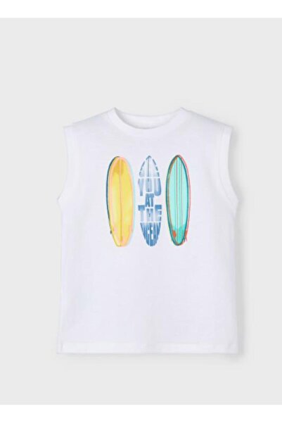 MAYORAL Boys' 3053 Graphic Sleeveless T-Shirt Gkm0119