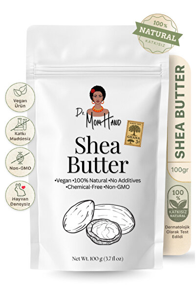 Dr. Mom Hand Afrika Shea Butter (YAĞI) 100 Gr, %100 Saf, Ham, Rafine Edilmemiş