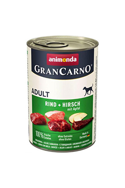 Animonda GranCarno Sığır Etli Elmalı ve Geyik Etli Yetişkin Köpek Konservesi ...