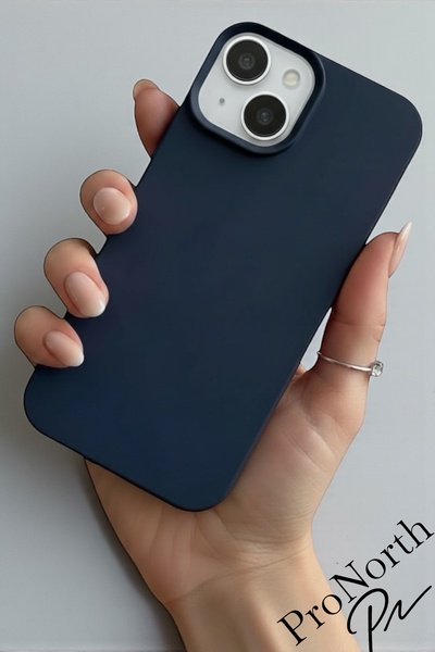 ProNorth Iphone 15 Uyumlu Kılıf Logolu Lansman Soft Yumuşak Içi Kadife Siliko...